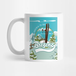 Bregenz Austria Ski logo Poster Mug